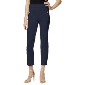 INC Navy Curvy Fit Cropped Pants
